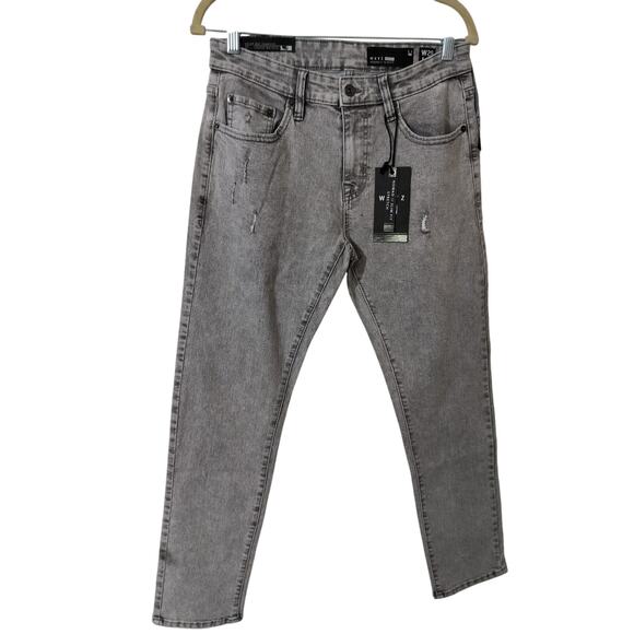 M648) WXYZ Nomad Men's Gray Slim Fit Stretch Denim Jeans Size W29/L30 - Picture 1 of 8